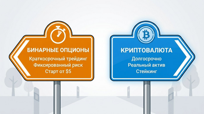 Кому подходят бинарные опционы, а кому криптовалюта Кому подходят бинарные опционы, а кому криптовалюта